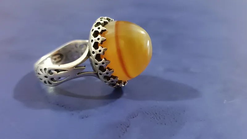 انگشتر نقره باباقوری دامله