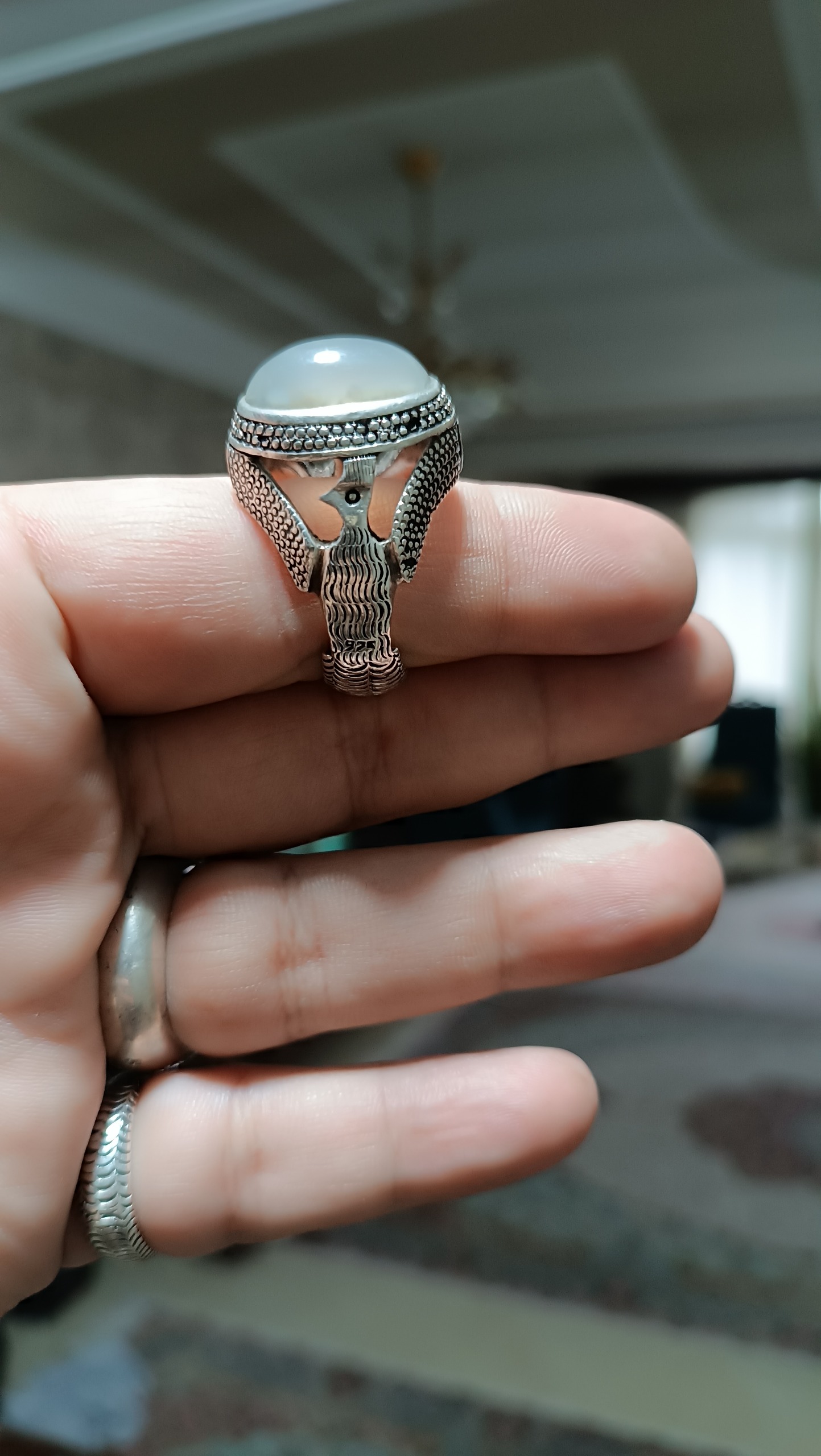 انگشتر مرغی عقیق یمن