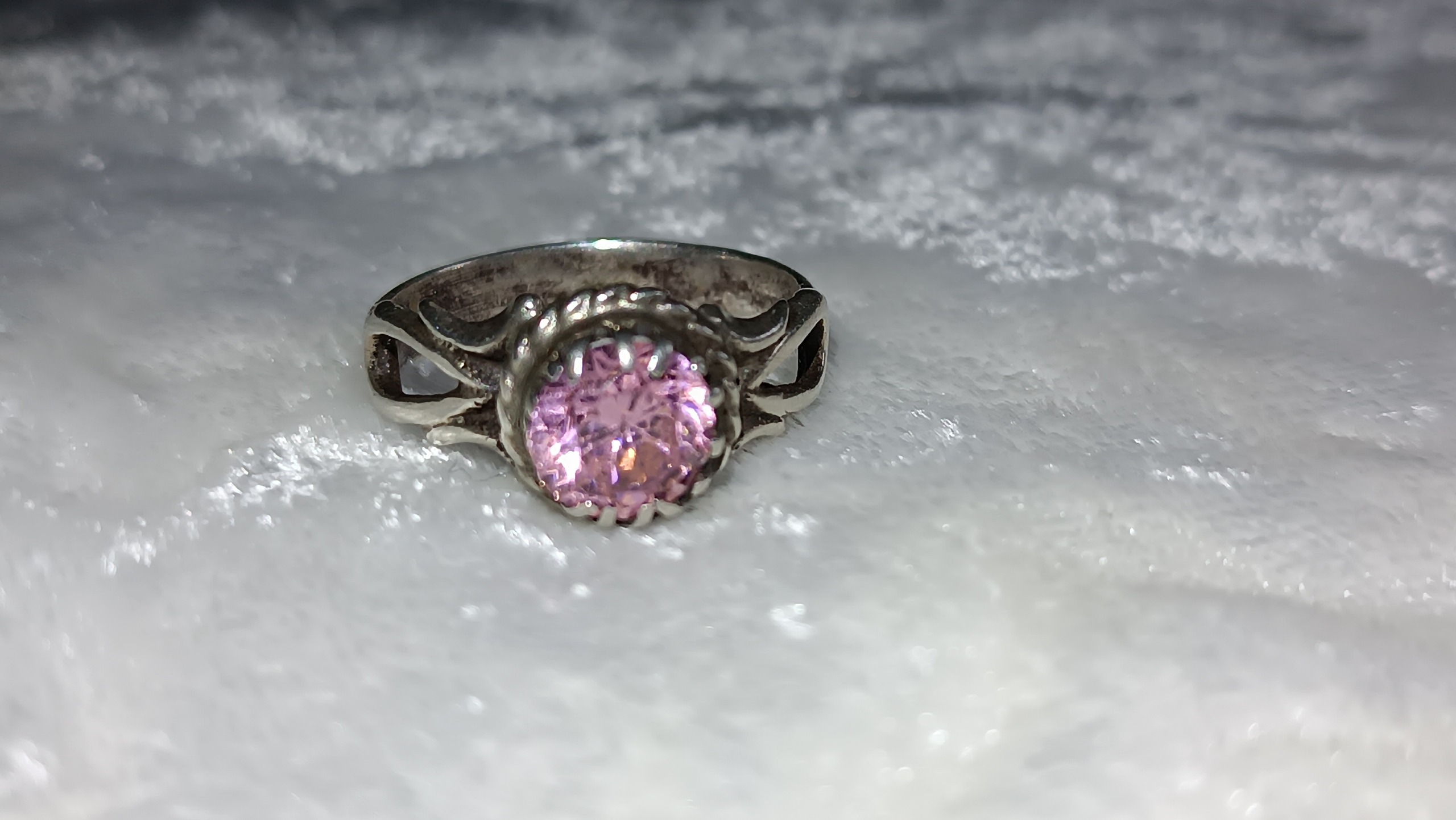 1 عدد انگشتر زیبای نقره