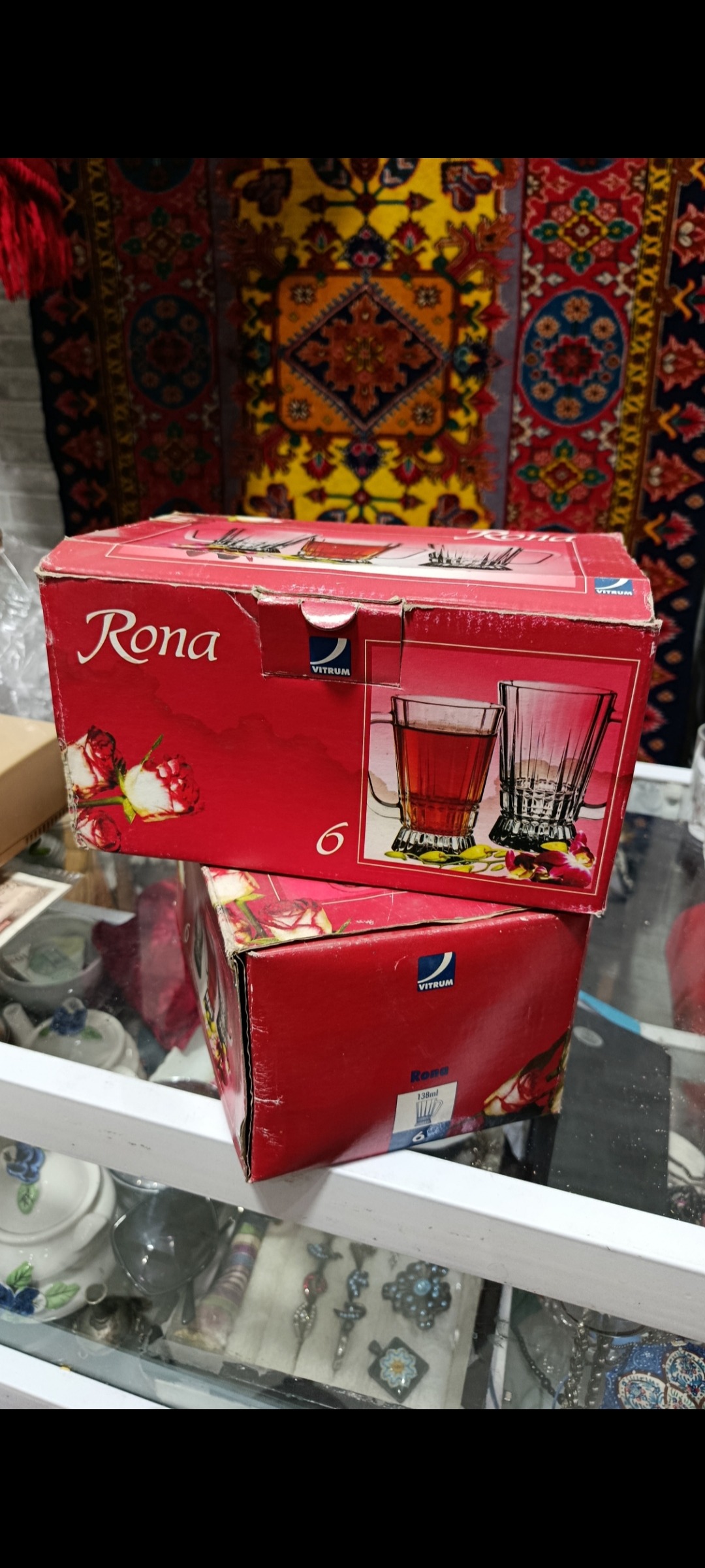 2 دست استکان چای دسته دار