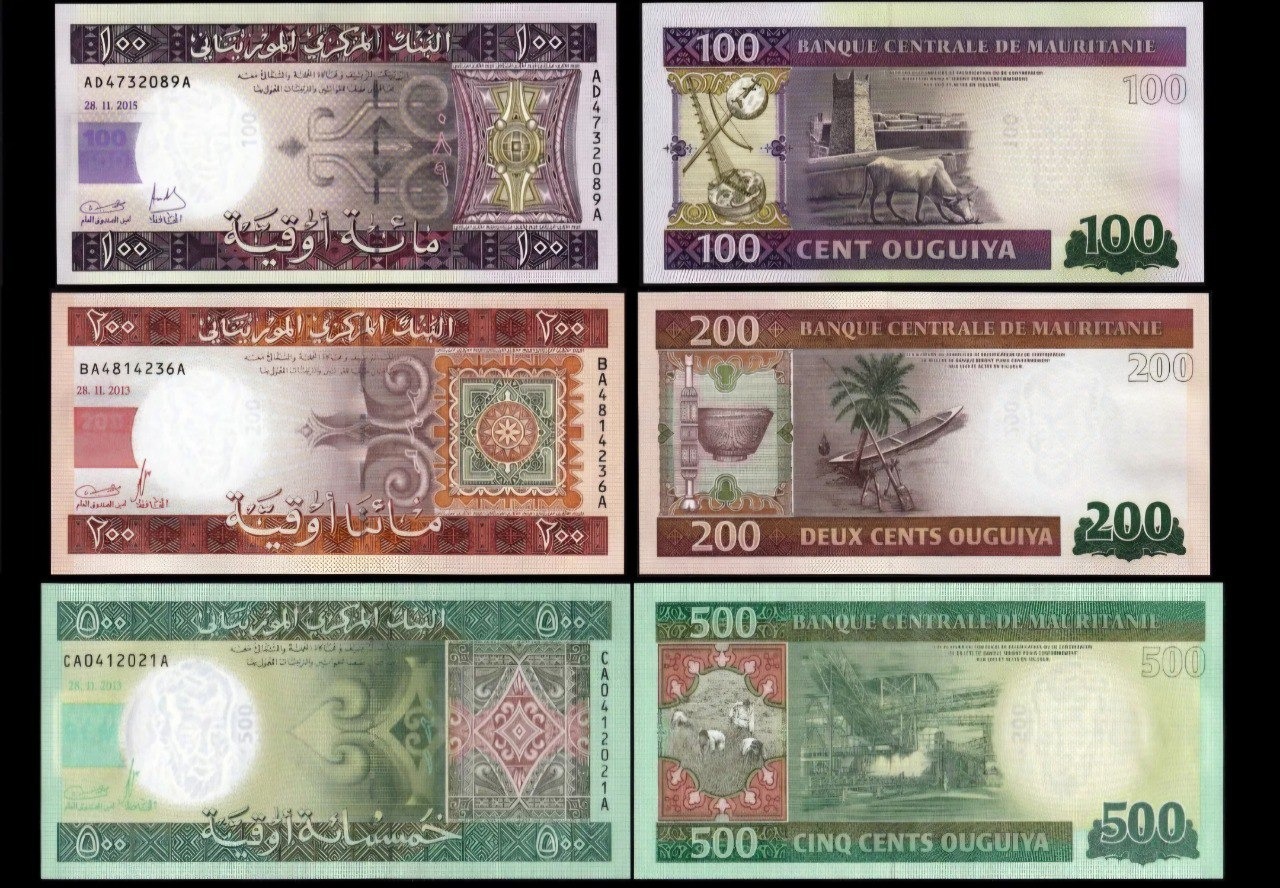 ست اسکناس های بانکی موریتانی
