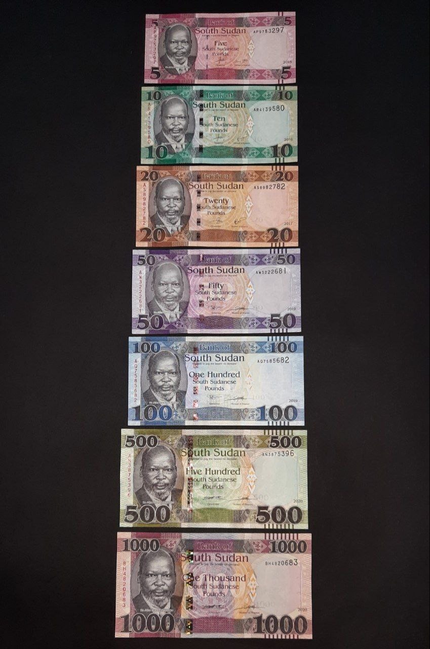 فول ست اسکناس های سودان جنوبی