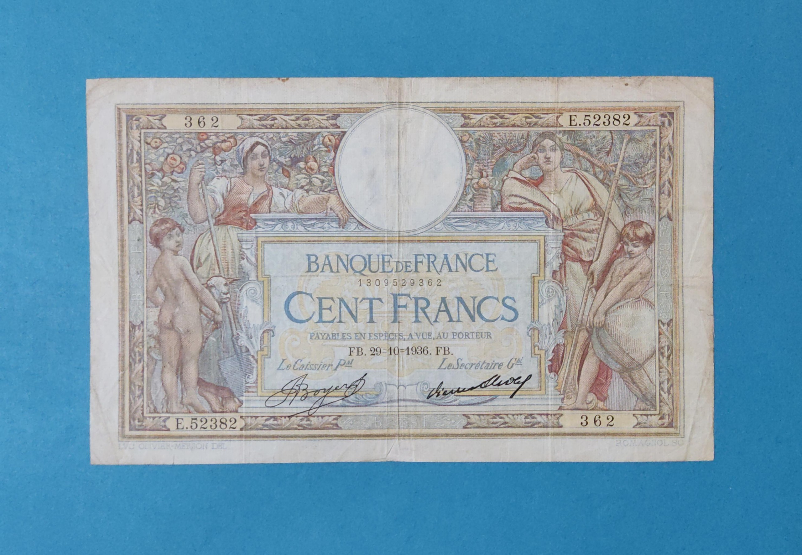 100 فرانک فرانسه 1936