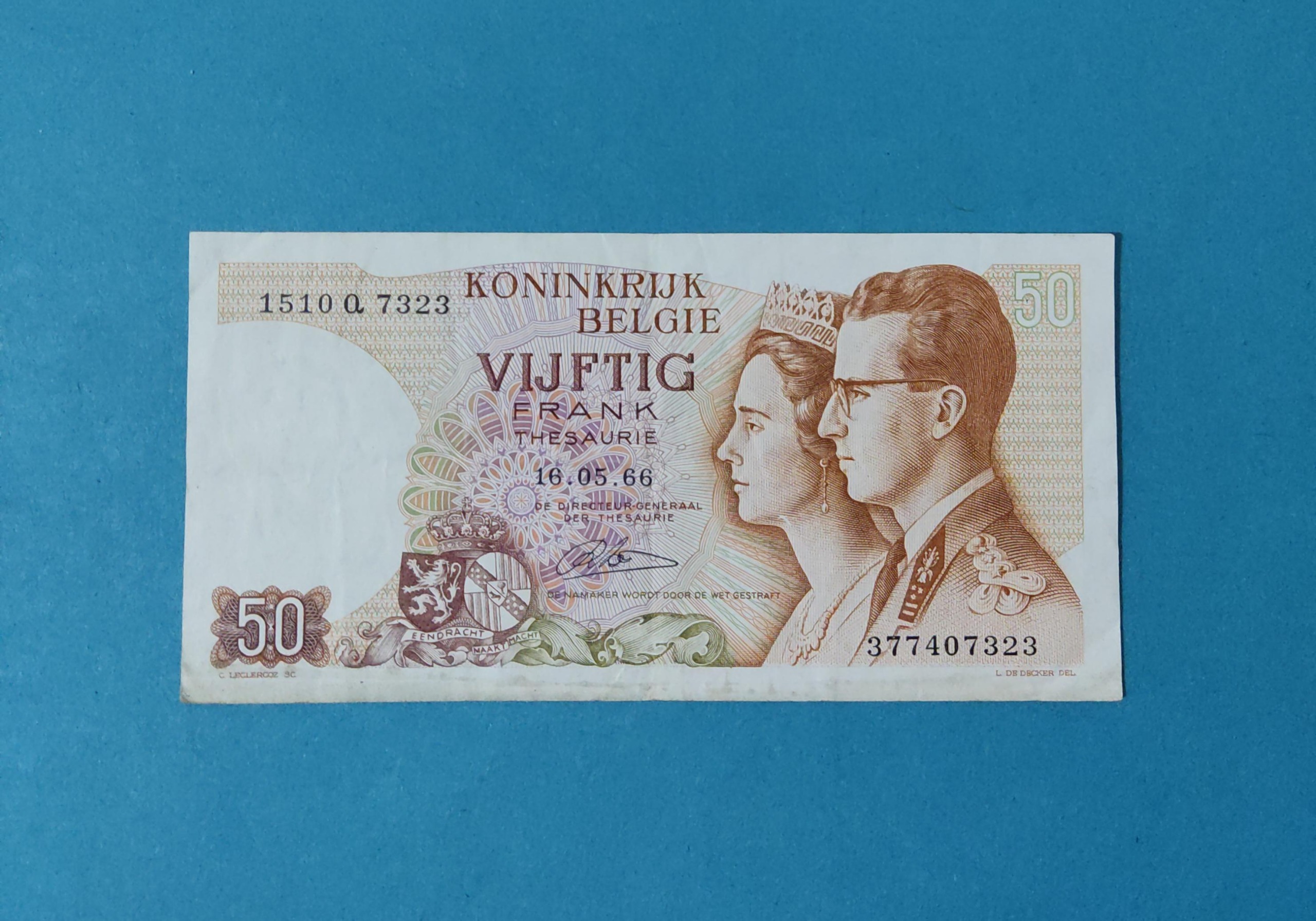 50 فرانک بلژیک 1966