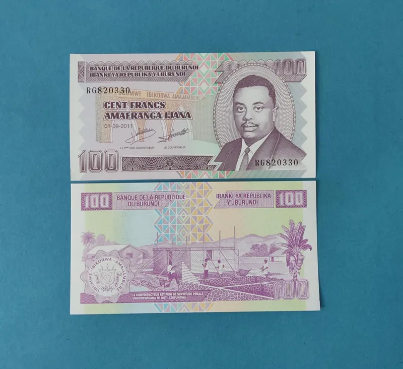 تک بانکی 100 فرانک بروندی
