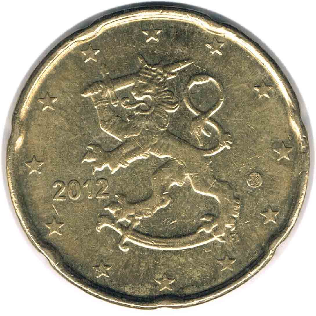 سکه 20 سنت یورو فنلاند 2012 (کمیاب)