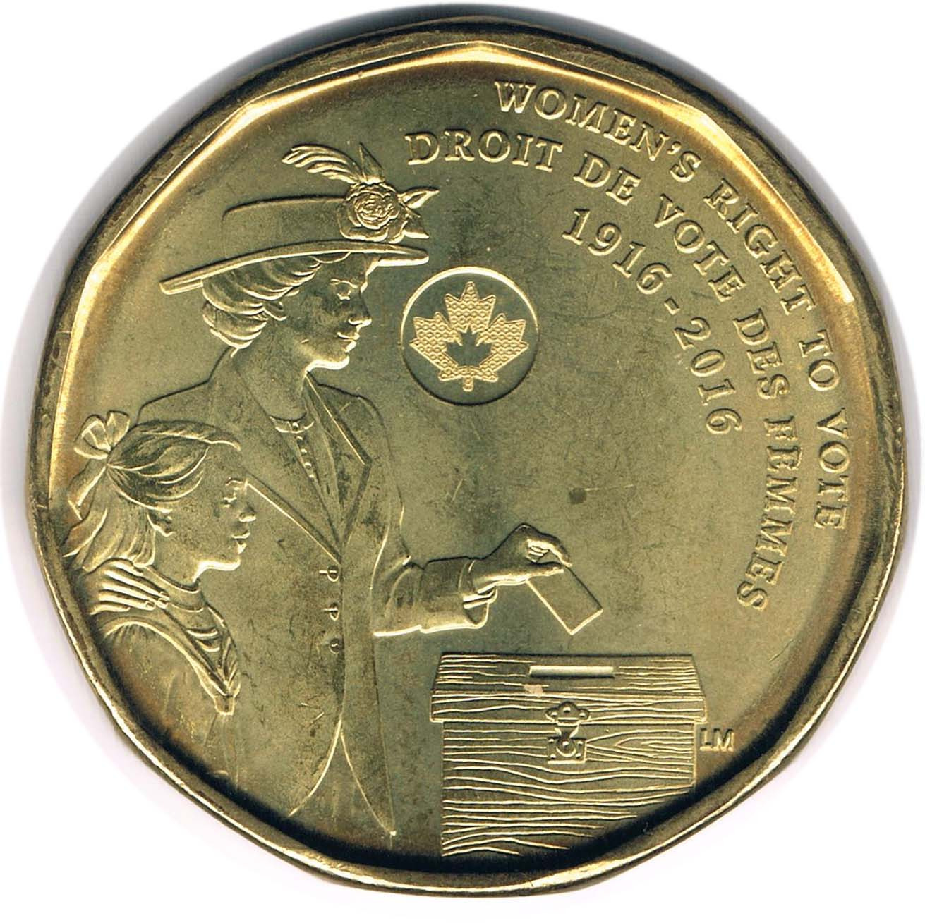 سکه 1 دلار یادبودی کانادا 2016 (بسیار کمیاب)