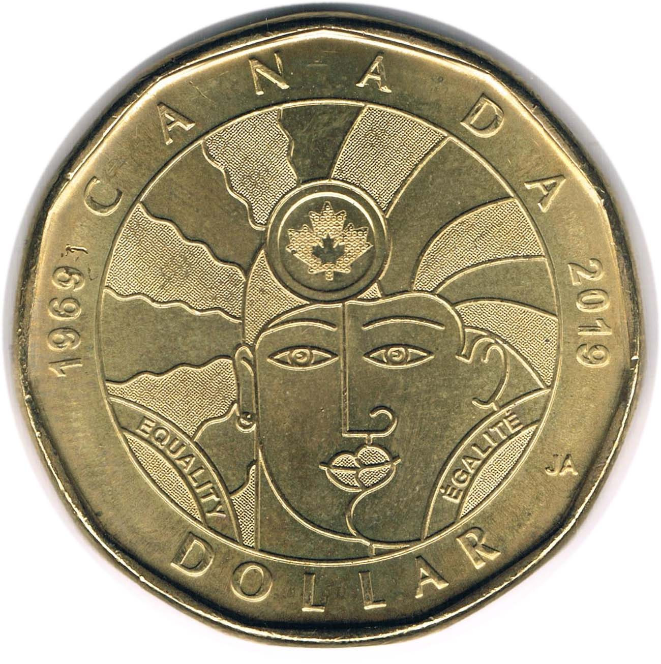 سکه 1 دلار یادبودی کانادا 2019 (بسیار کمیاب)