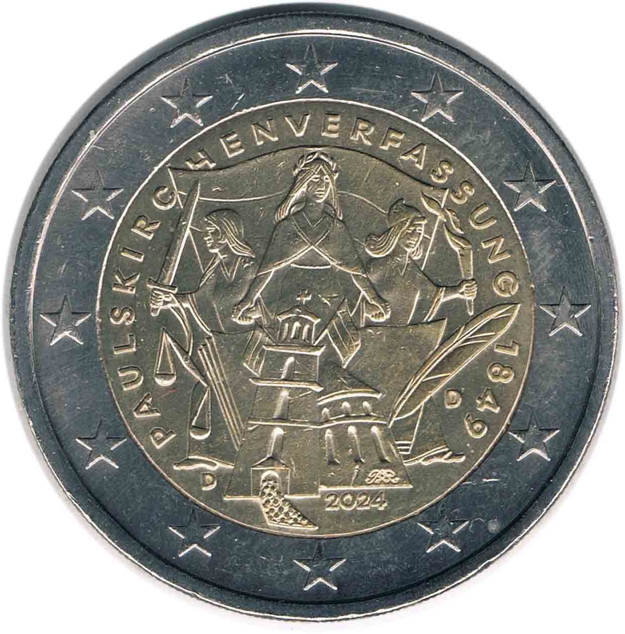 سکه یادبودی 2 یورو آلمان 2024 (نایاب)