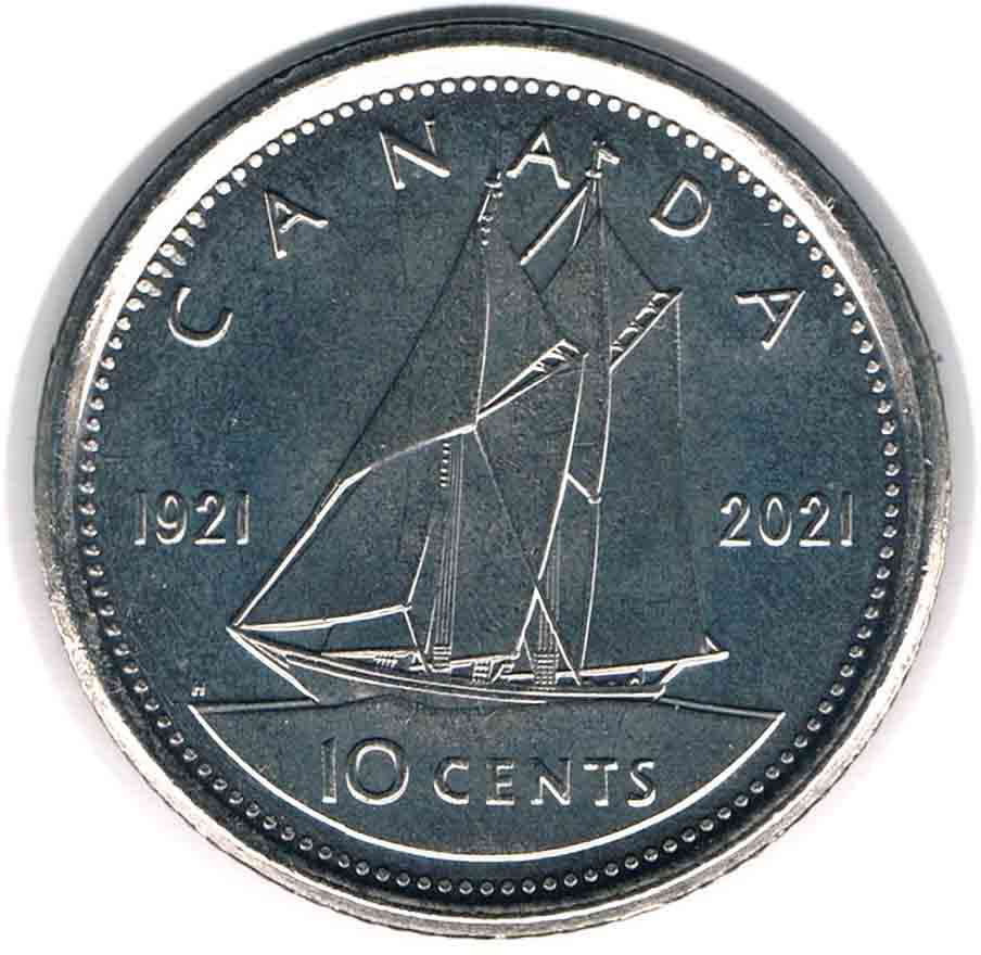 سکه یادبودی 10 سنت کانادا 2021 (نایاب) 3