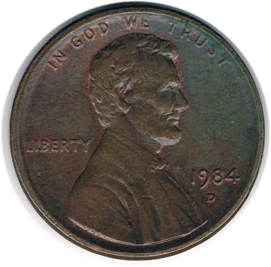 سکه 1 سنت امریکا 1984 D