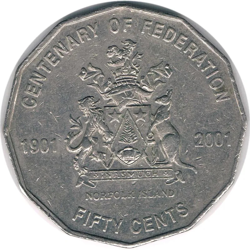 سکه یادبودی نیم دلار استرالیا 2001 (نایاب) 4