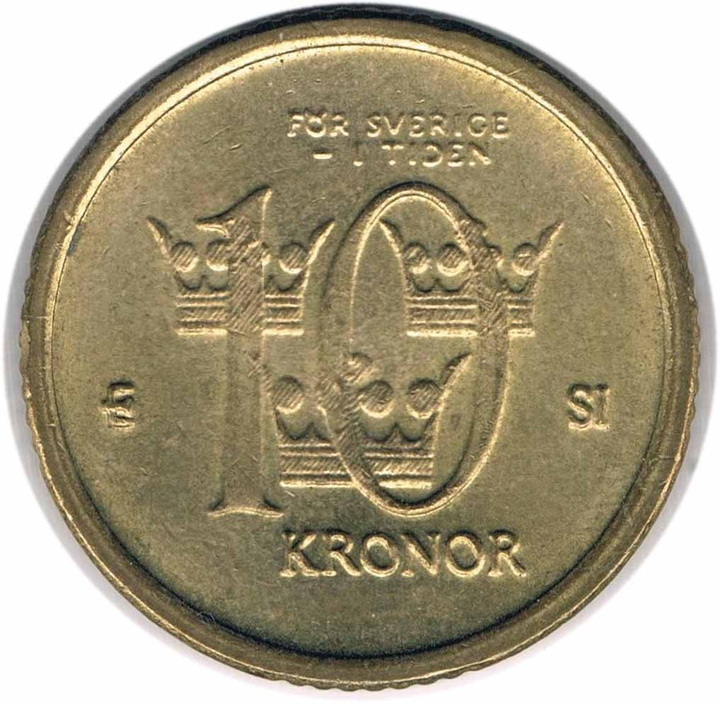 سکه 10 کرون سوئد 2007 (کمیاب)
