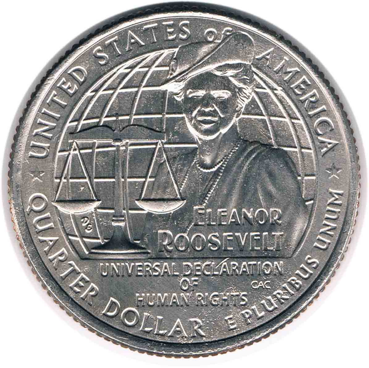 سکه یادبودی کوارتر امریکا 2023 (Eleanor Roosevelt)