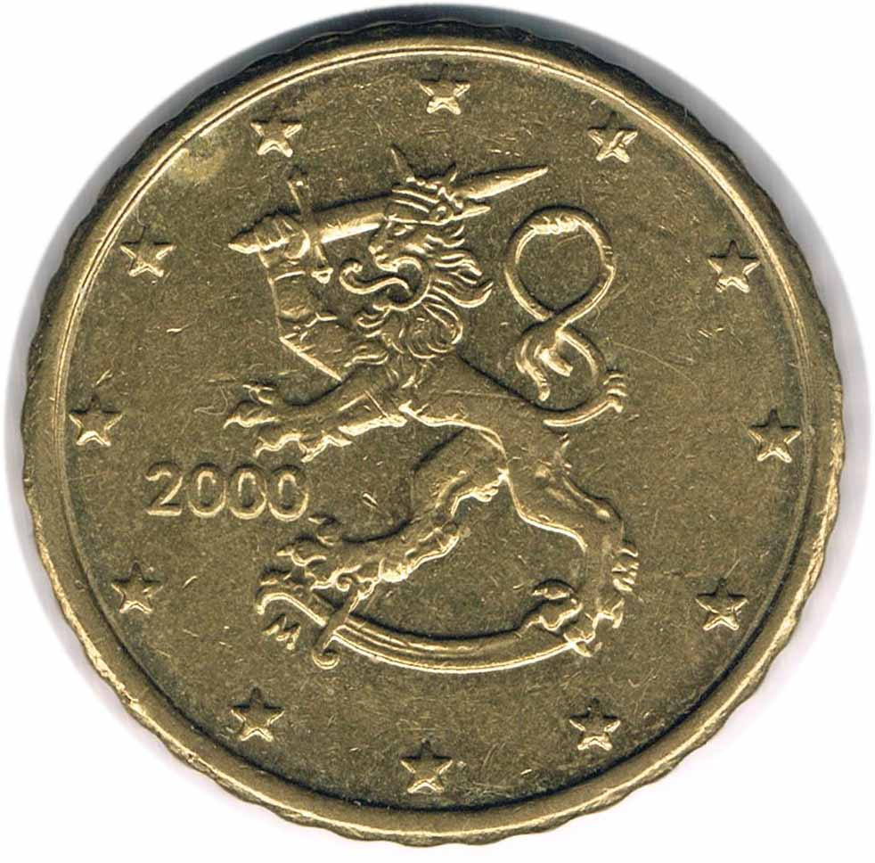 سکه 10 سنت یورو فنلاند 2000 (کمیاب)