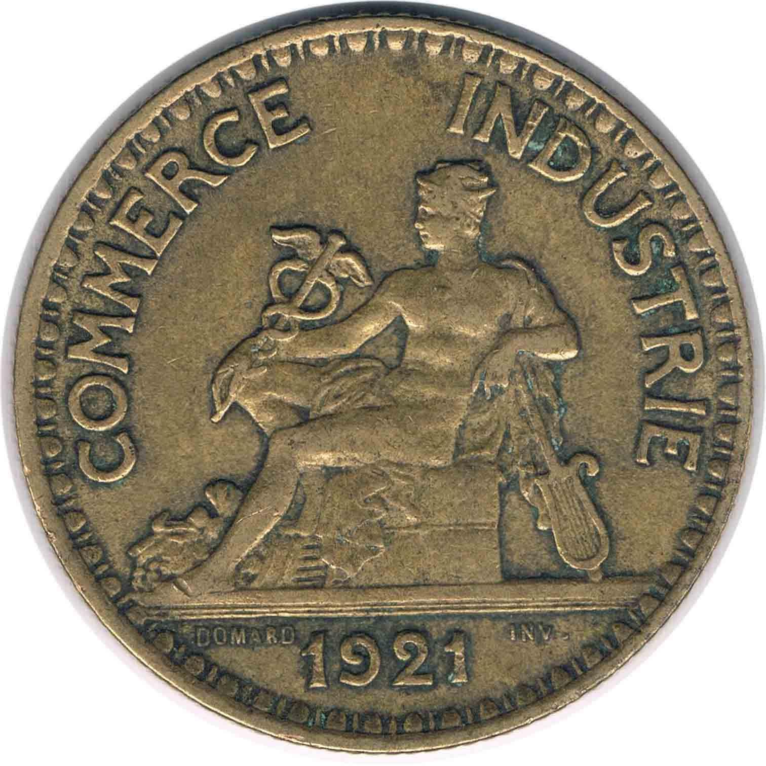 سکه 2 فرانک فرانسه 1921 (نایاب)