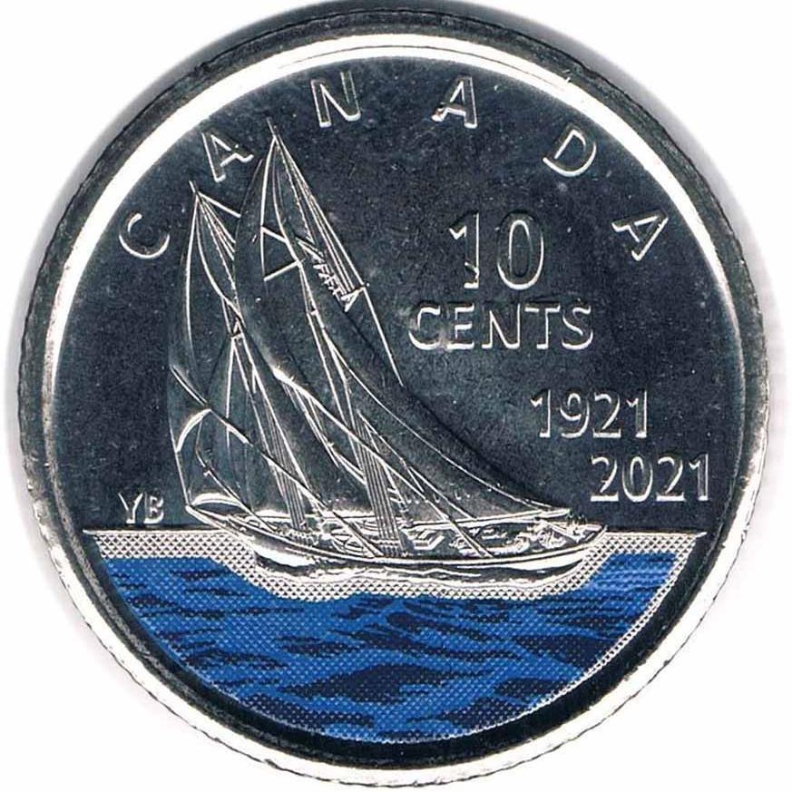 سکه یادبودی 10 سنت کانادا 2021 (نایاب)