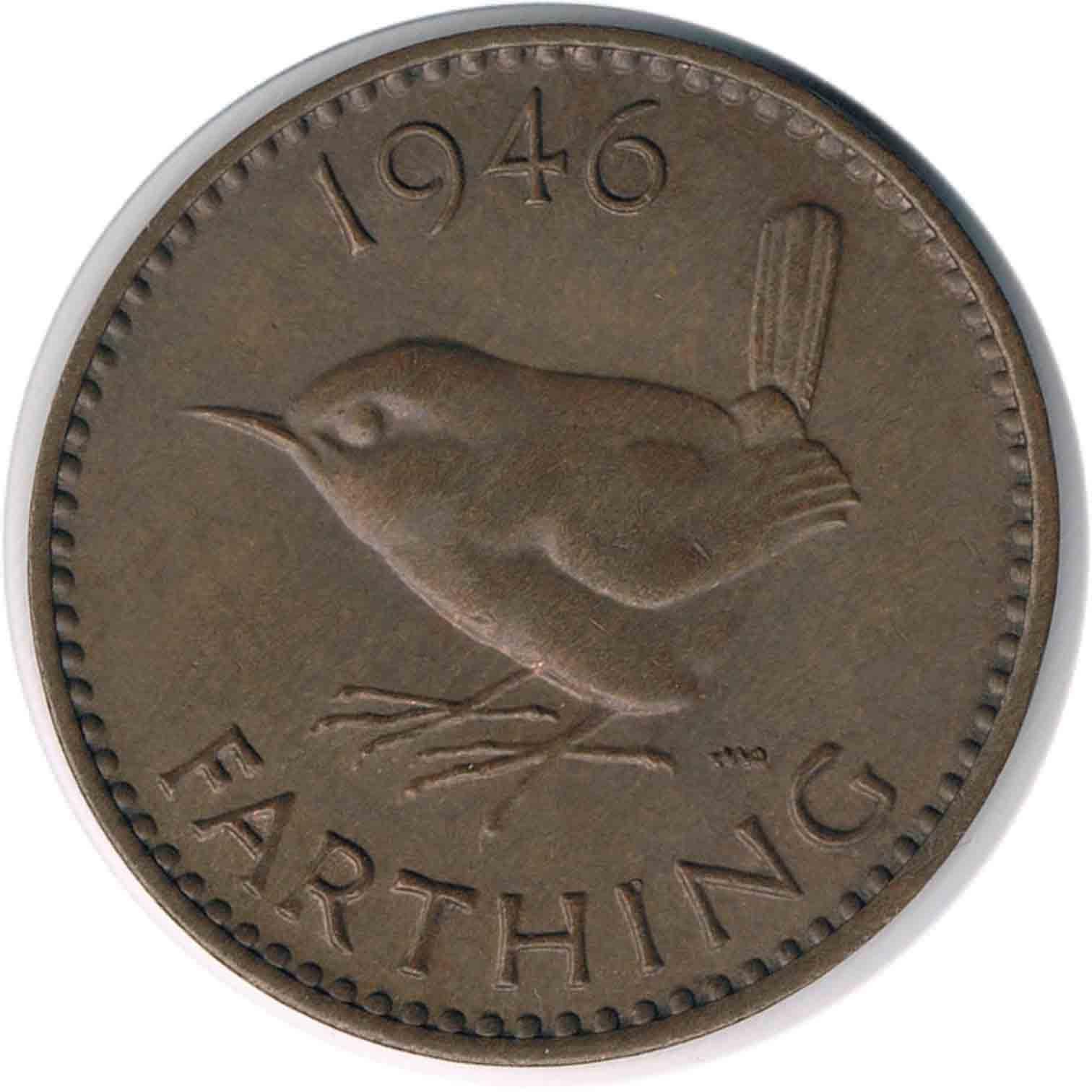 سکه فارتینگ بریتانیا 1946 جرج ششم (نایاب)