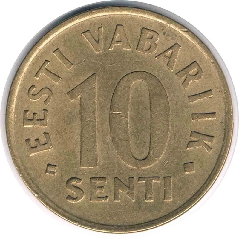 سکه 10 سنت استونی 1992 (نایاب)