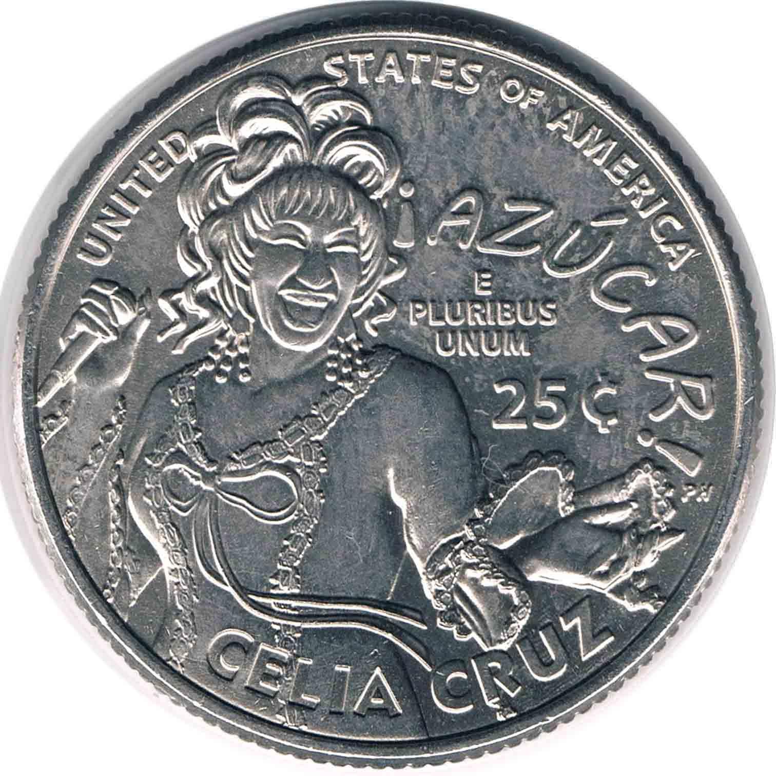 سکه یادبودی کوارتر امریکا 2024 (Celia cruz) نایاب