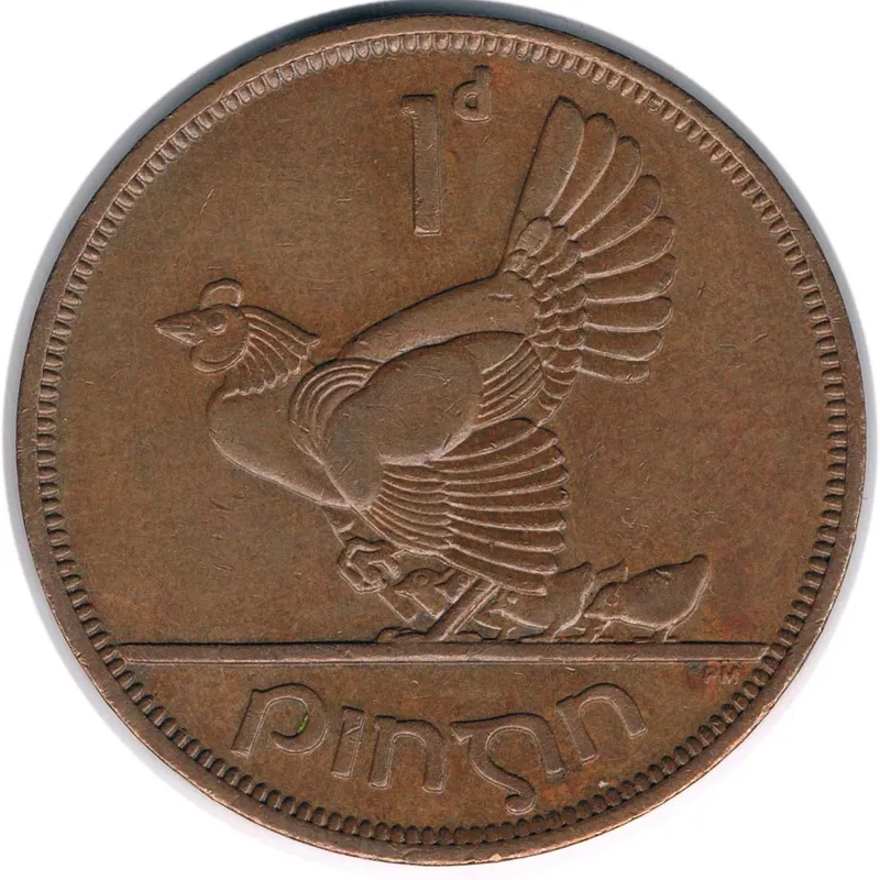 سکه 1 پنی ایرلند 1963 (بسیارکمیاب)