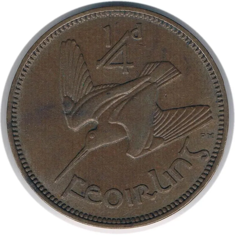 سکه فارتینگ ایرلند 1937 (نایاب) دولت آزاد ایرلند