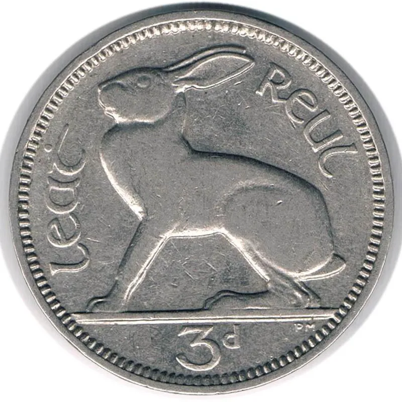سکه 3 پنی ایرلند 1933 (نایاب) دولت آزاد ایرلند