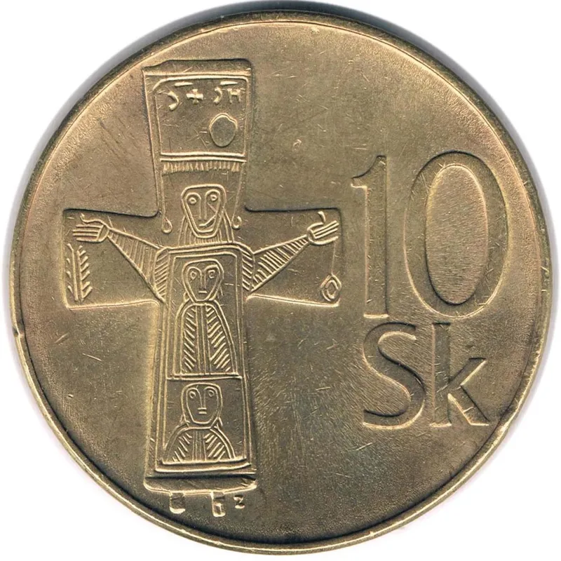 سکه 10 کرون اسلواکی 1993 (نایاب)