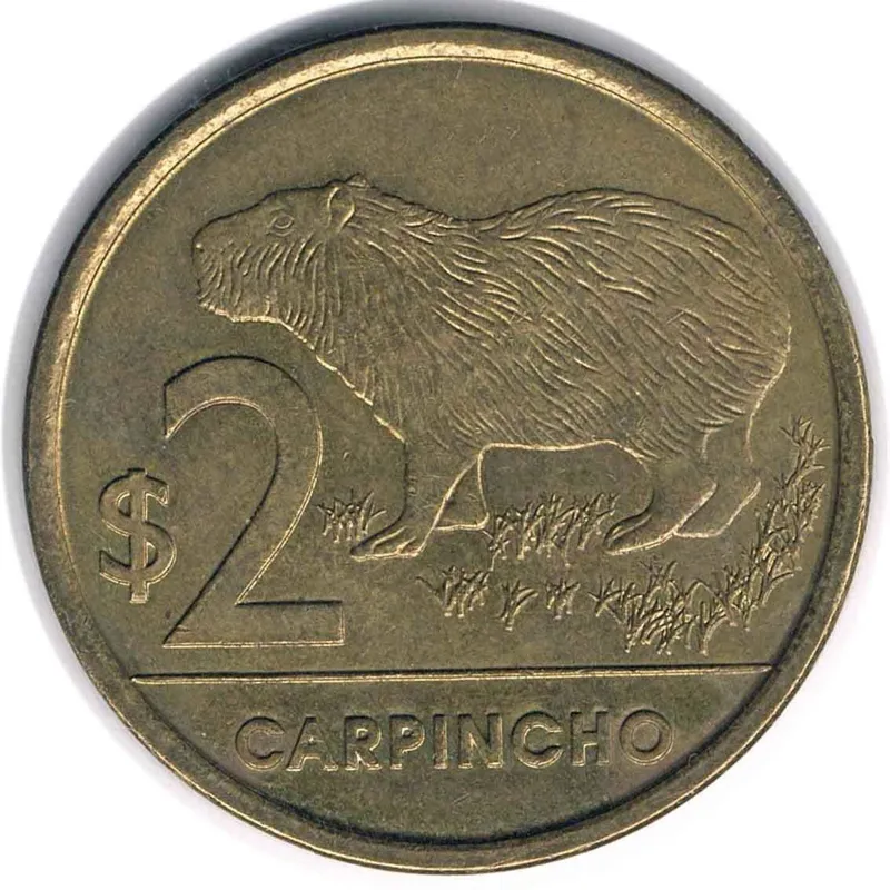 سکه 2 پزو اروگوئه 2012 (بسیار کمیاب)