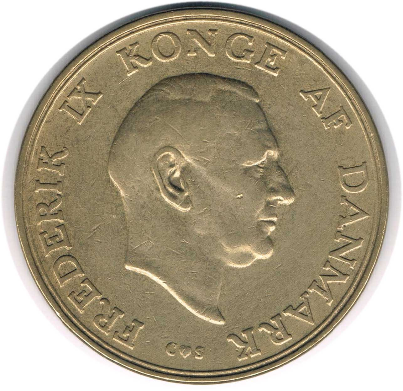 سکه 1 کرون دانمارک 1957 فردریک نهم (نایاب)