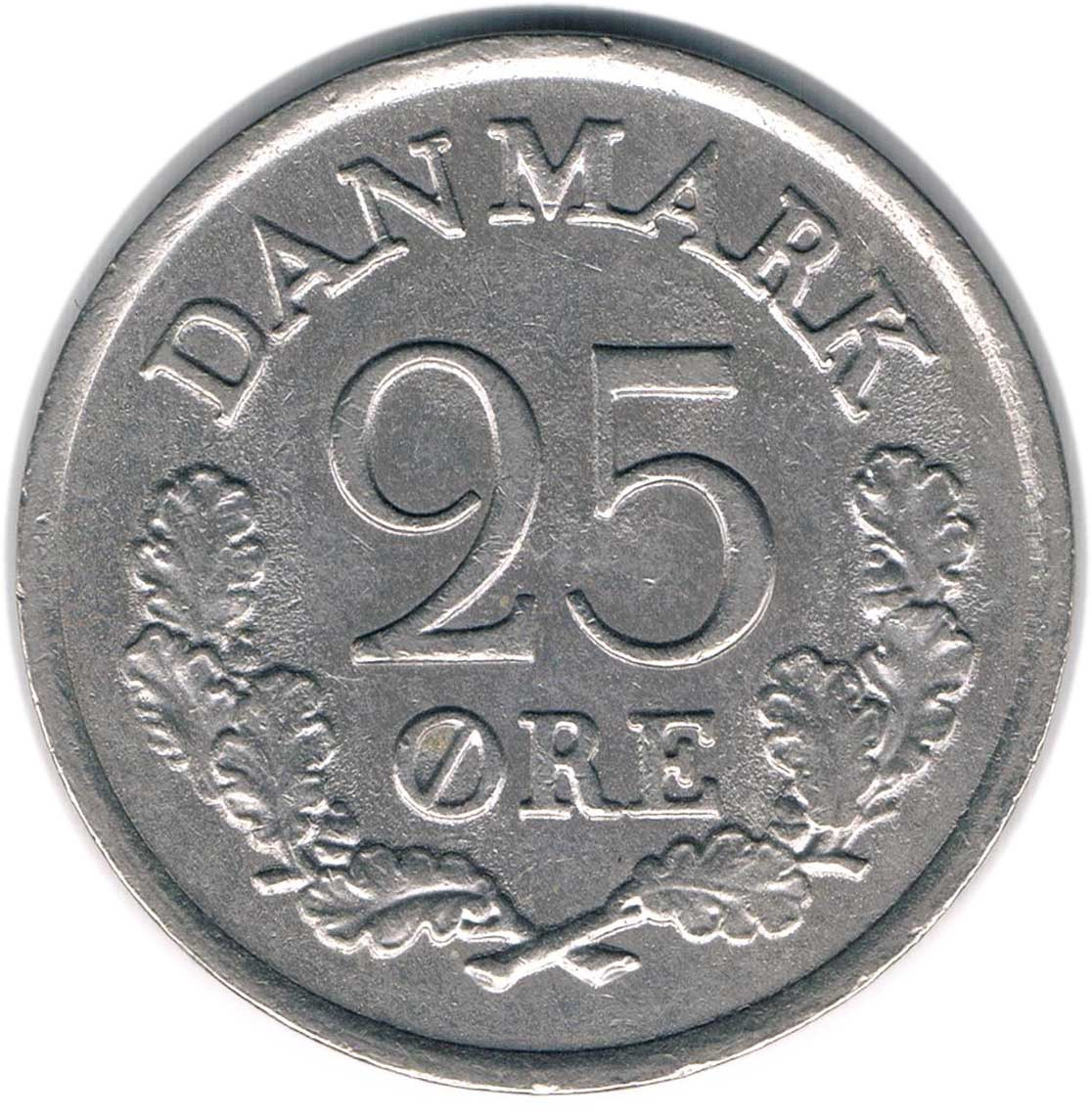 سکه 25 اور دانمارک 1962 (کمیاب)