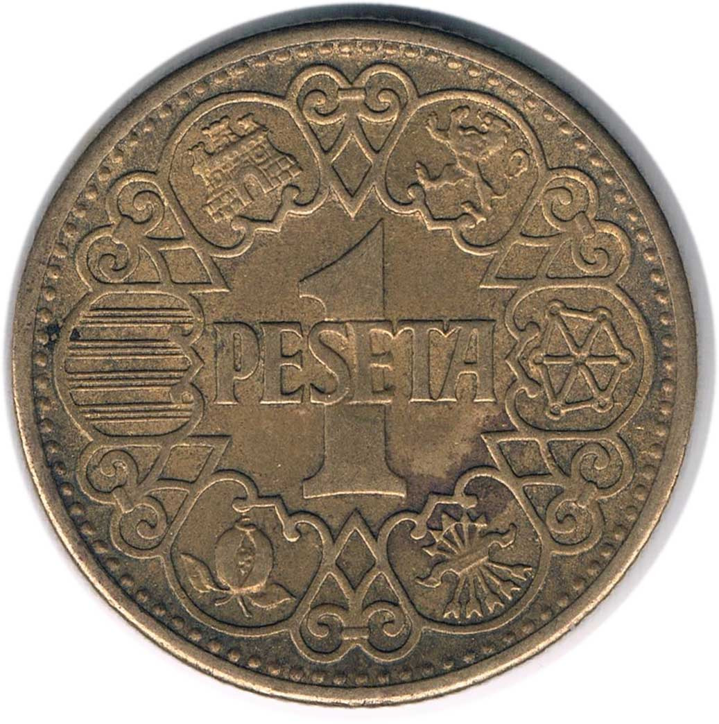 سکه 1 پزو اسپانیا 1944 (نایاب)