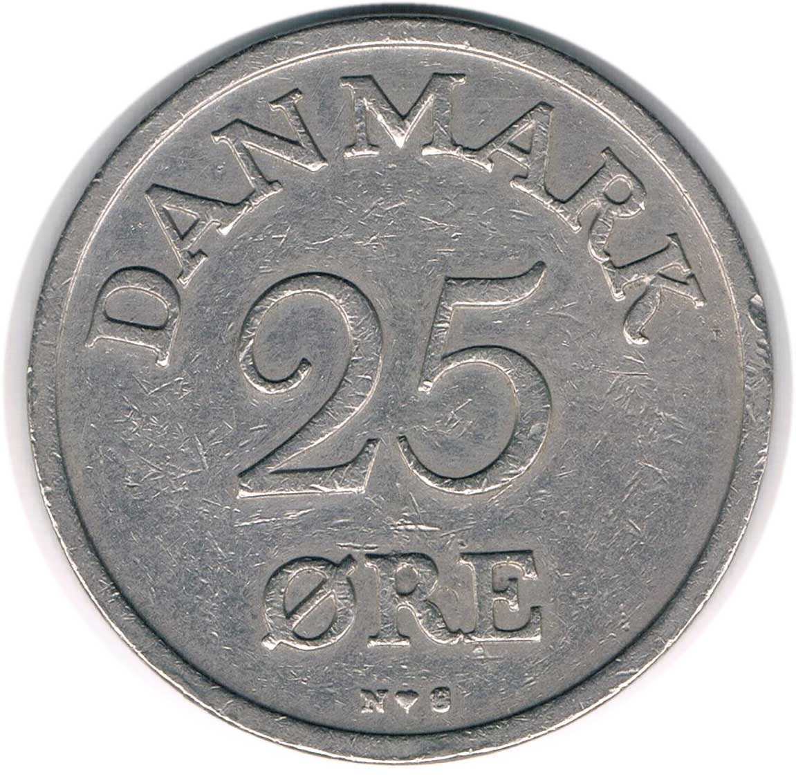 سکه 25 اور دانمارک 1949 (کمیاب)