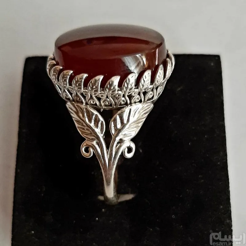 انگشترنقره عقیق یمنی کبدی توضیحات رابخونید