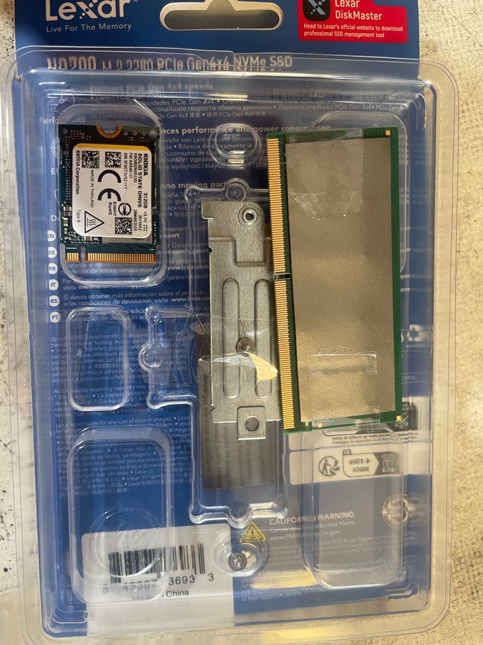 هارد 512 NVMe و رم 8 DDR4