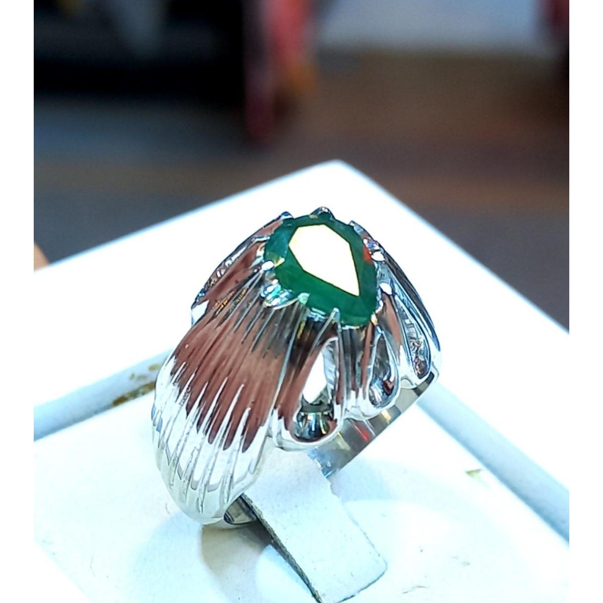 انگشتر جواهری17 نگین اصل و معدنی