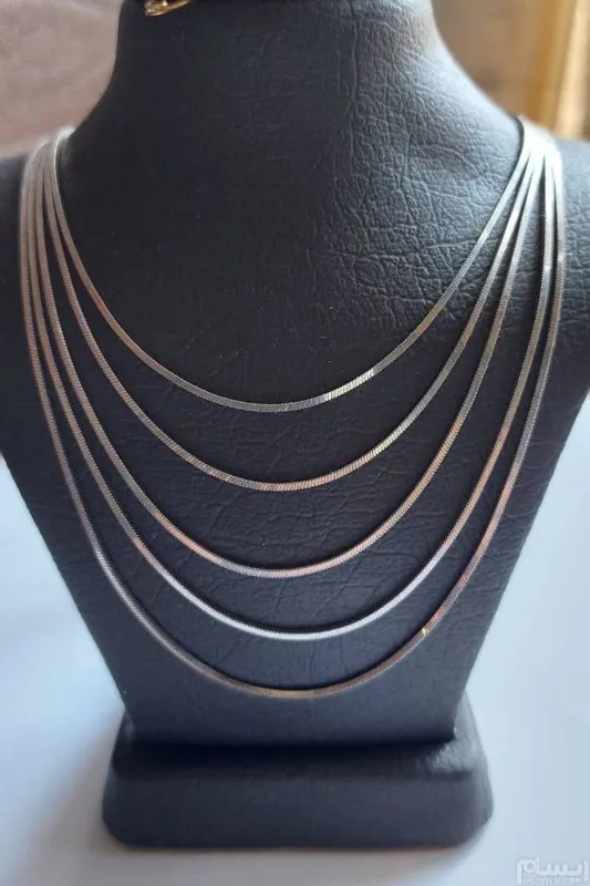 گردنبند(زنجیر )نقره عالی(طرح خاص قدیمی)کار ترک