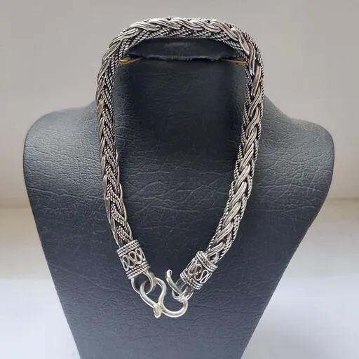 دستبند نقره تایلندی وارداتی 23 سانت