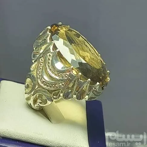 انگشتر سلطنتی کواترز اسموکی46 قیراطی