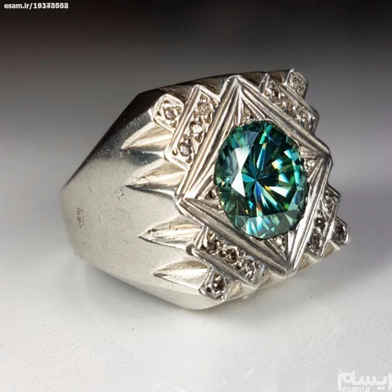 انگشتر خیلی لوکس وزیبا موزانایت (8قیراطی )