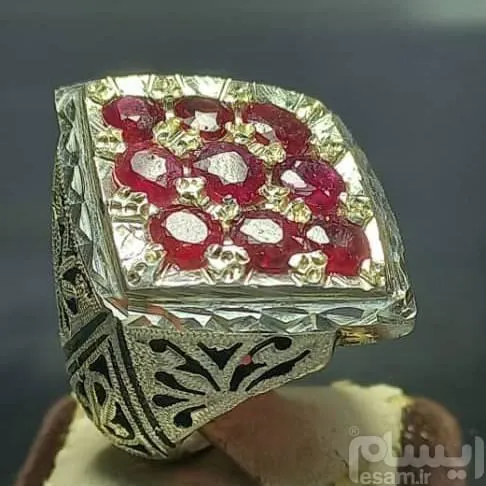 انگشتر جواهری یاقوت قرمز افریقایی