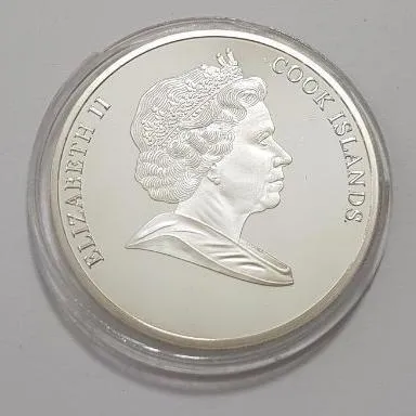 مدال سکه یادبود 2 اونسی تصویر ملکه 100% ضرب اصلی