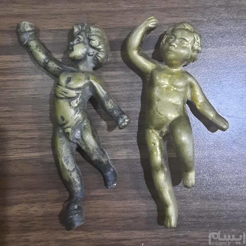 مجسمه های فرشته برنزی وبرنجی جفتی