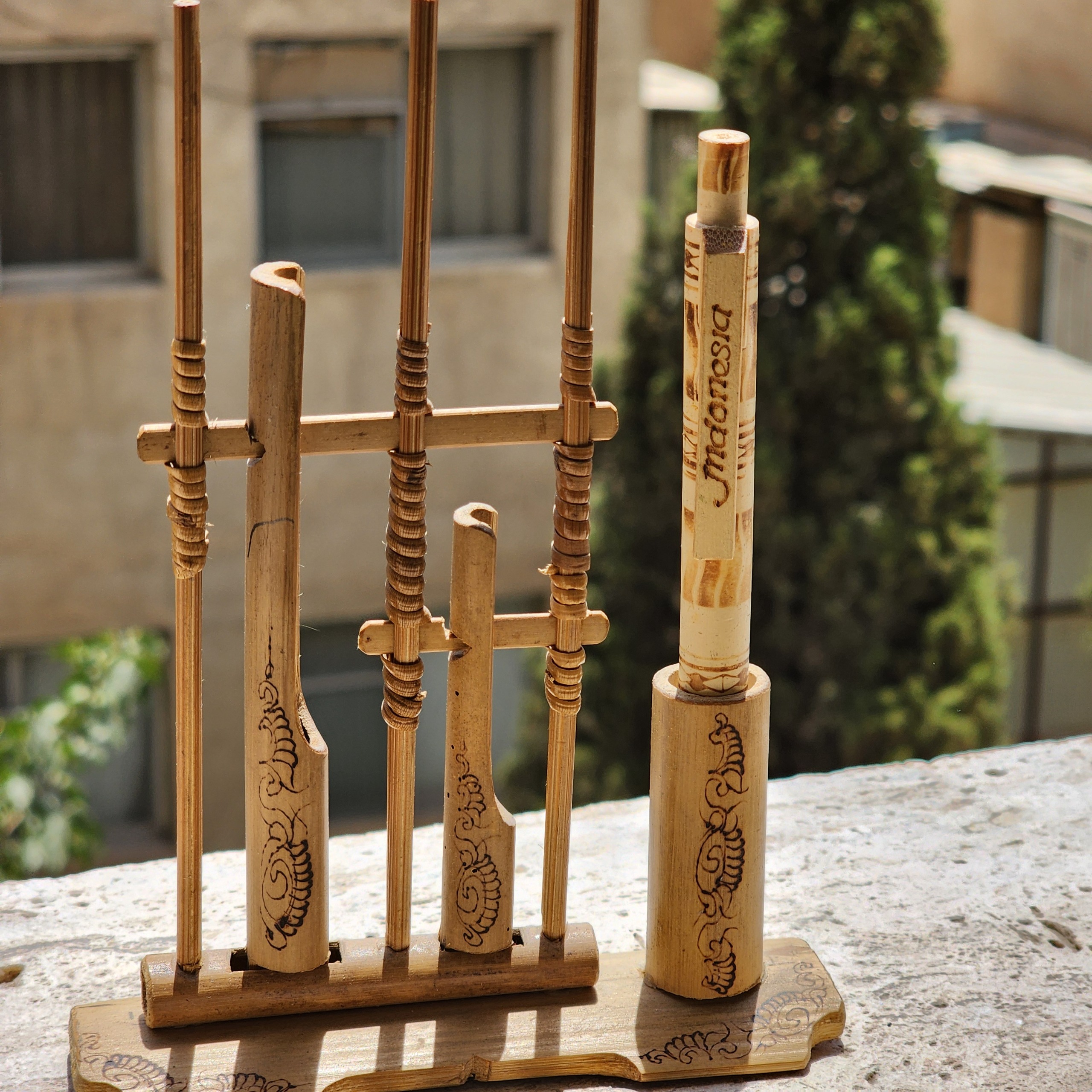 صنایع دستی اندونزی طرح ساز Angklung خودکار