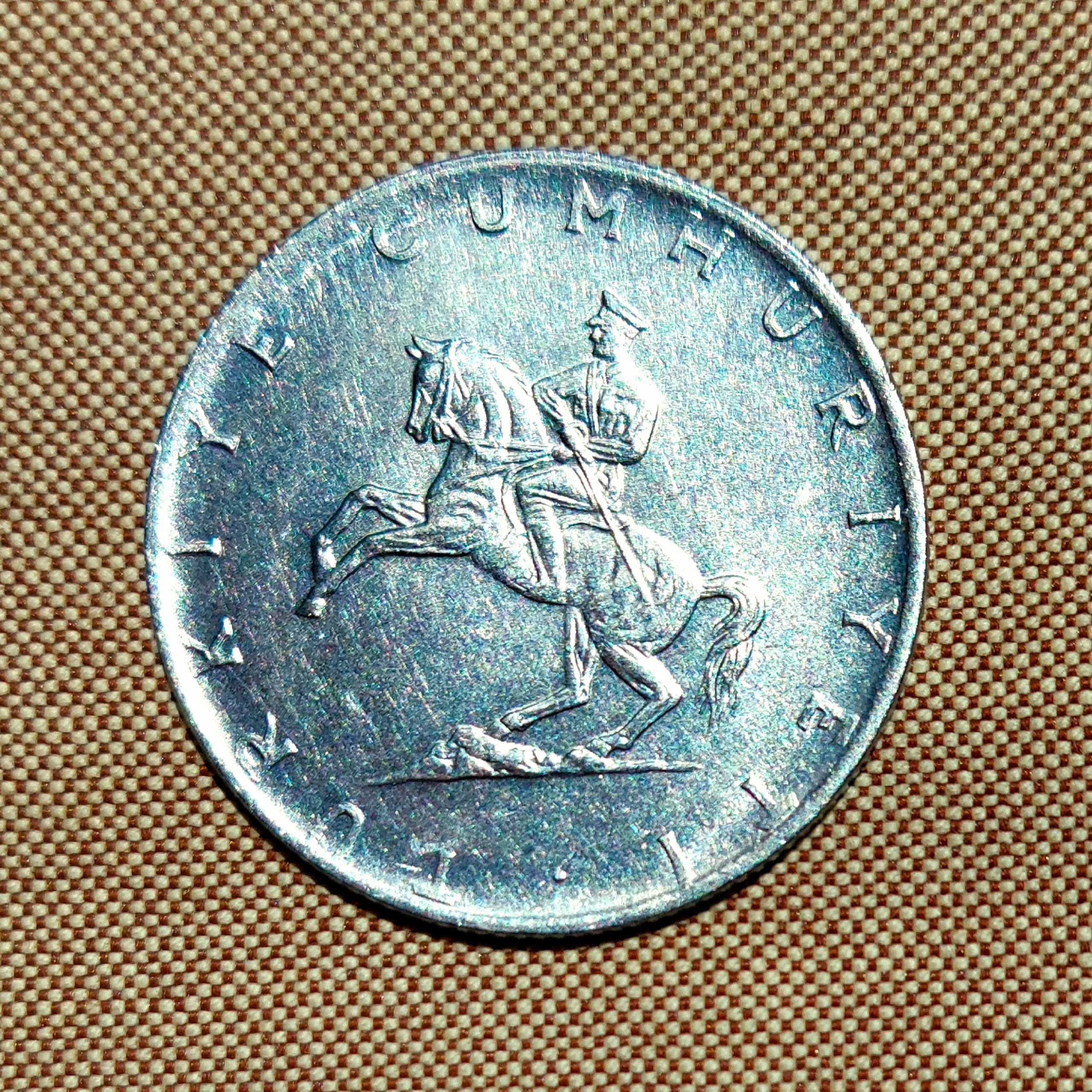 سایز بزرگترین سکه ترکیه ، 5 لیر قدیم