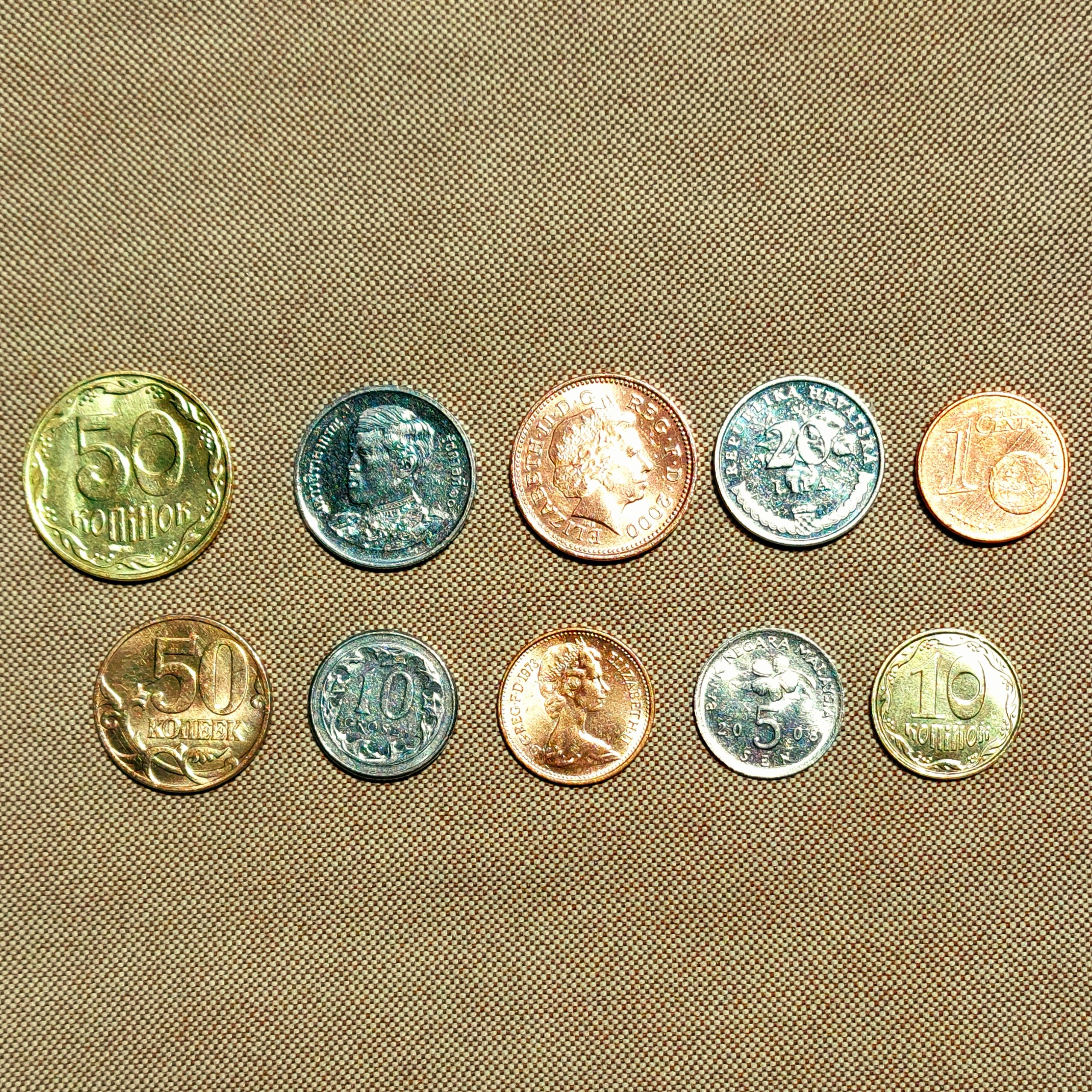 مجموعه 10 عدد سکه خوب خارجی و متنوع