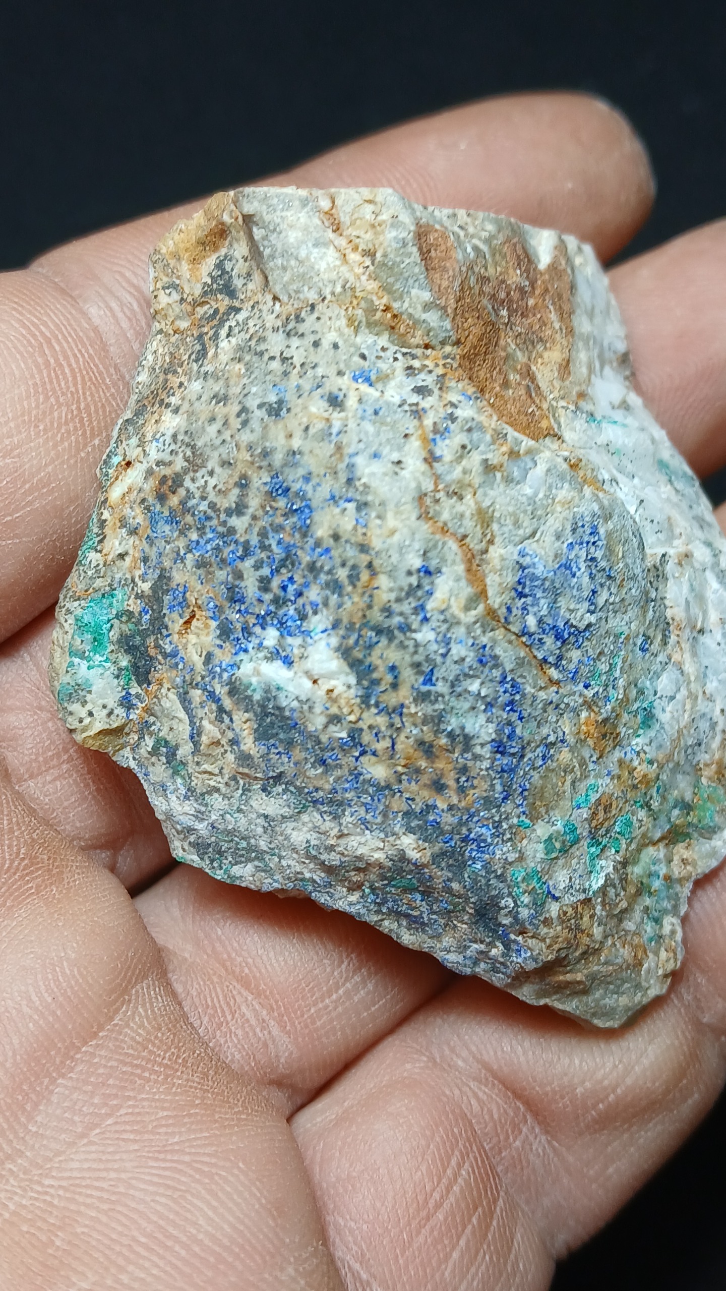 آزوریت مالاکیت کد39 _ابعاد6×4سانت