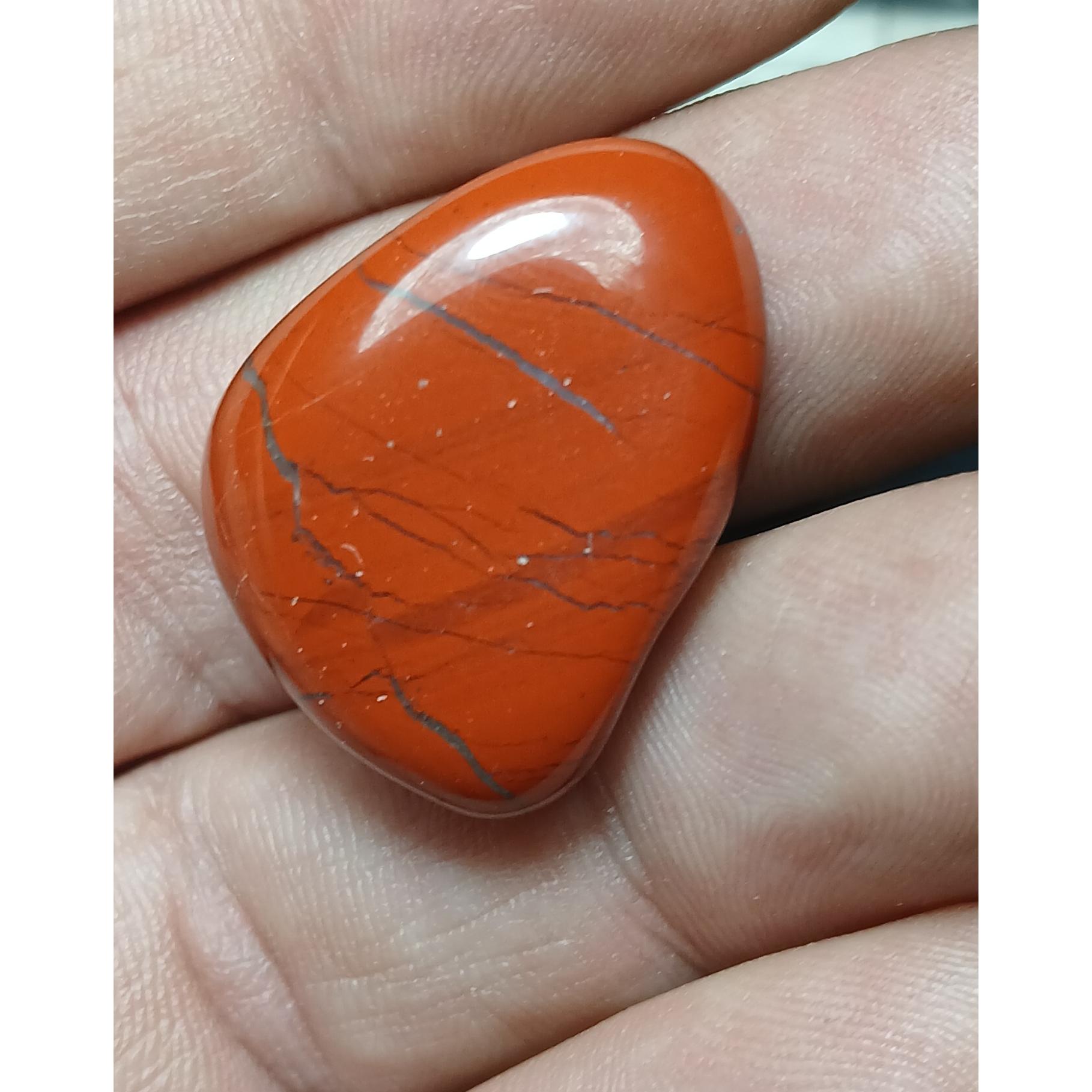 جاسپرقرمز تامبل شدکد1 _ابعاد3سانت