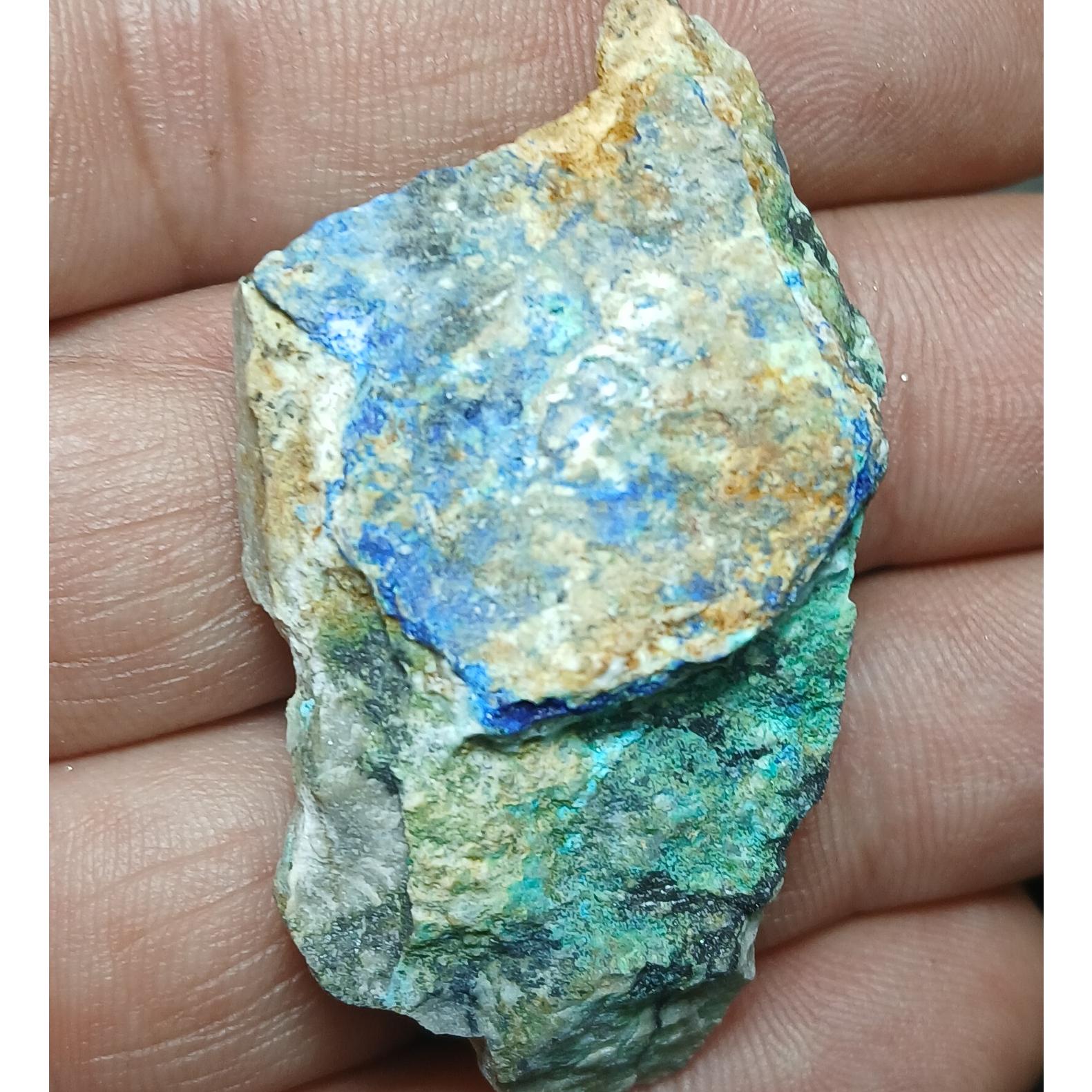 آزوریت ومالاکیت کد80 _ابعاد4×3سانت