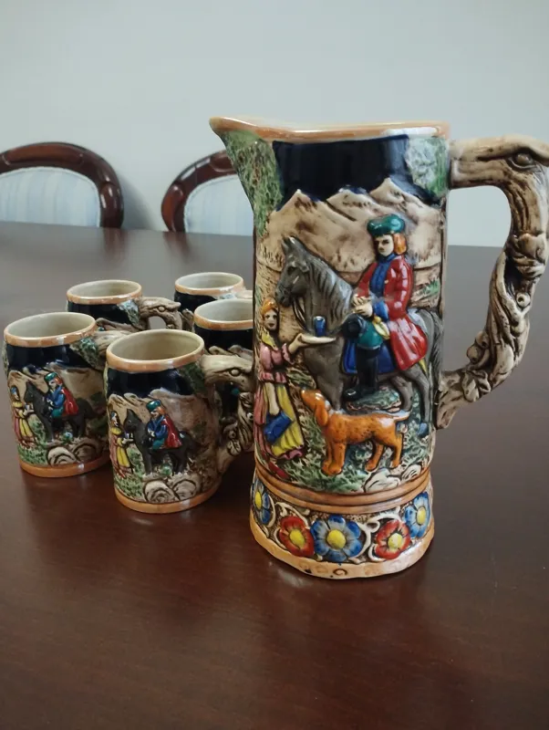 پارچ و لیوان قدیمی ژاپنی